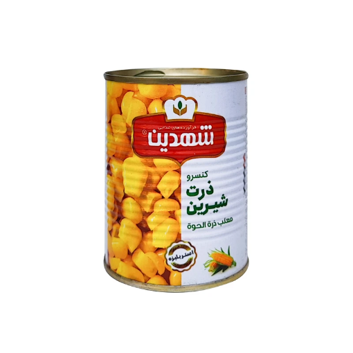 تصویر  کنسرو ذرت شیرین شهدین - 370 گرم